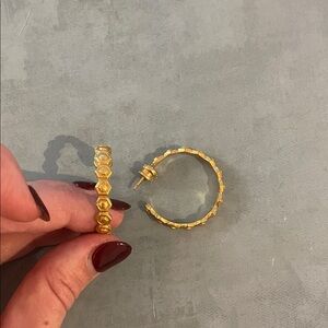 Julie Vos Gold Hoop Earrings